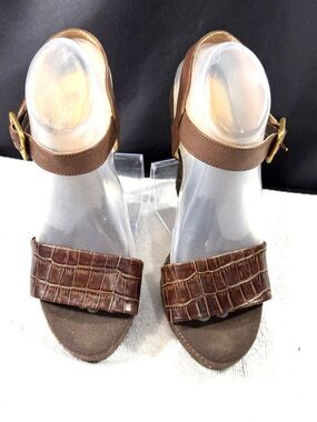 Kanna Made In Spain Bronze Wedge Sandals Wms Sz 40 (9)  NWOT